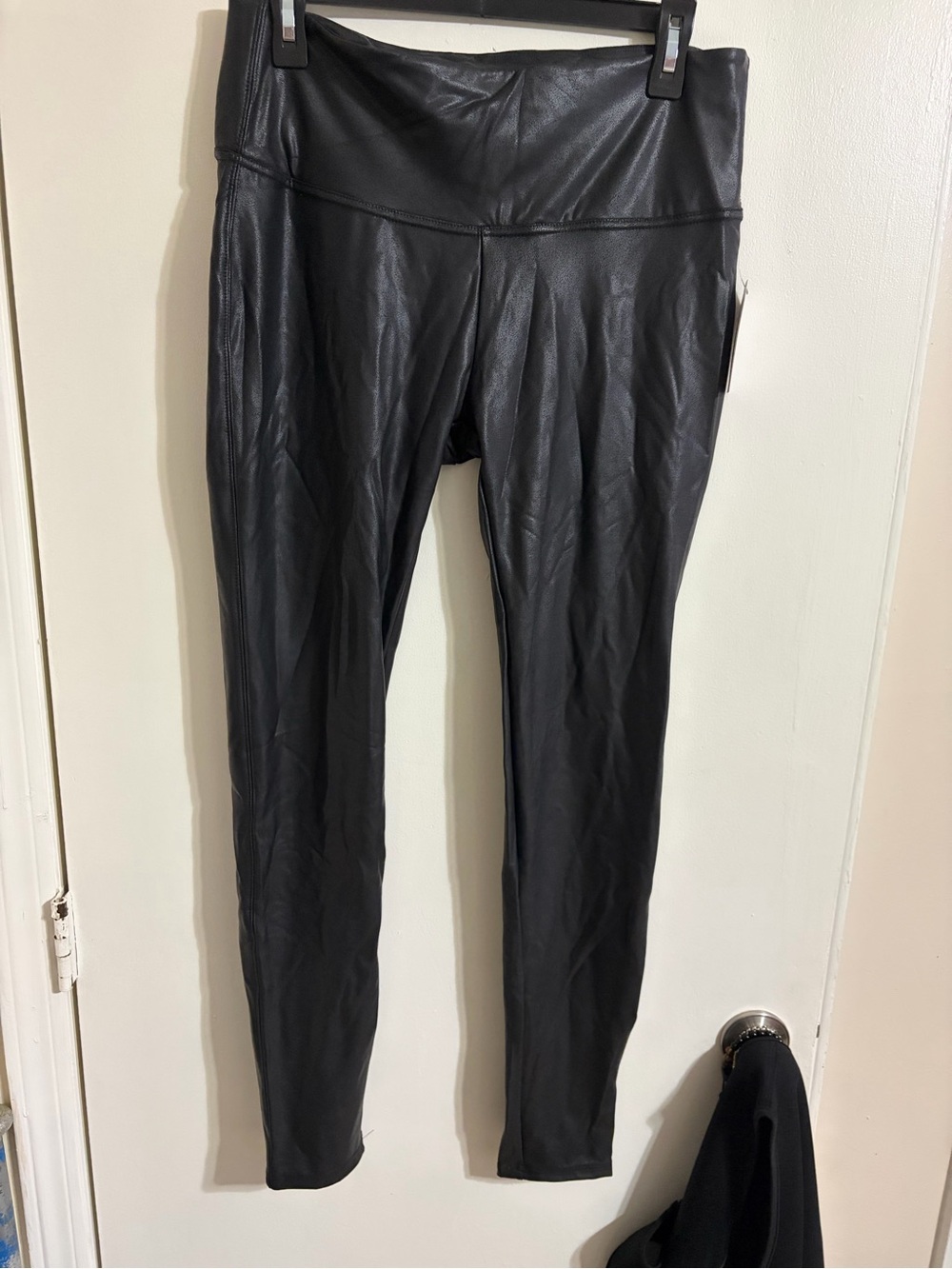 Time and Tru Black Faux Leather Leggings